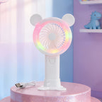 Women's Portable Mini Fan - Playful Bear Design, USB Rechargeable, view 3