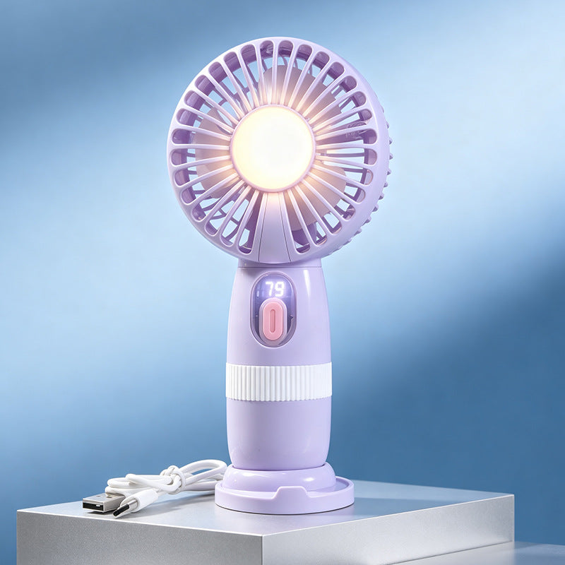 Women's Portable Mini Fan - Playful Bear Design, USB Rechargeable, view 5