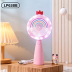 Women's Portable Mini Fan - Playful Bear Design, USB Rechargeable, view 7