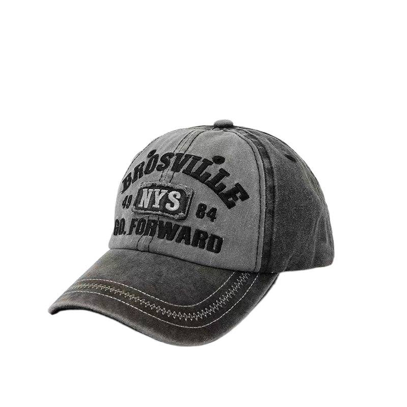 Men's Distressed Vintage-Inspired Baseball Cap for Casual Wear, view 5