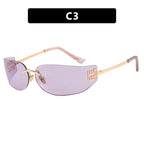 Women's Futuristic Designer Sunglasses - Unusual Frame, UV Protection, view 8