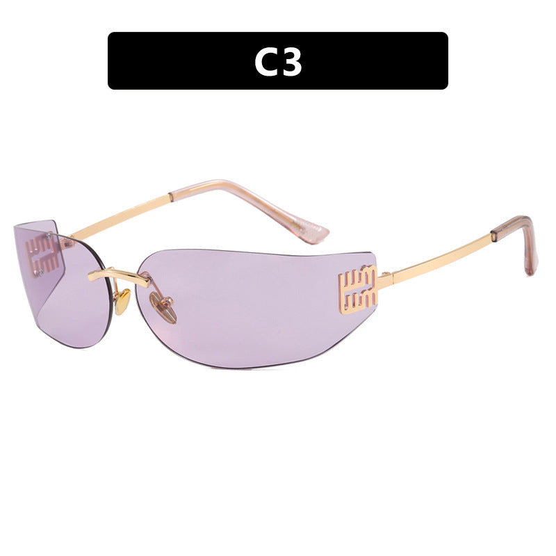Women's Futuristic Designer Sunglasses - Unusual Frame, UV Protection, view 8
