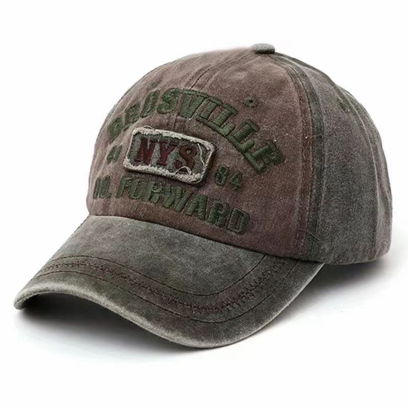 Men's Distressed Vintage-Inspired Baseball Cap for Casual Wear, view 7