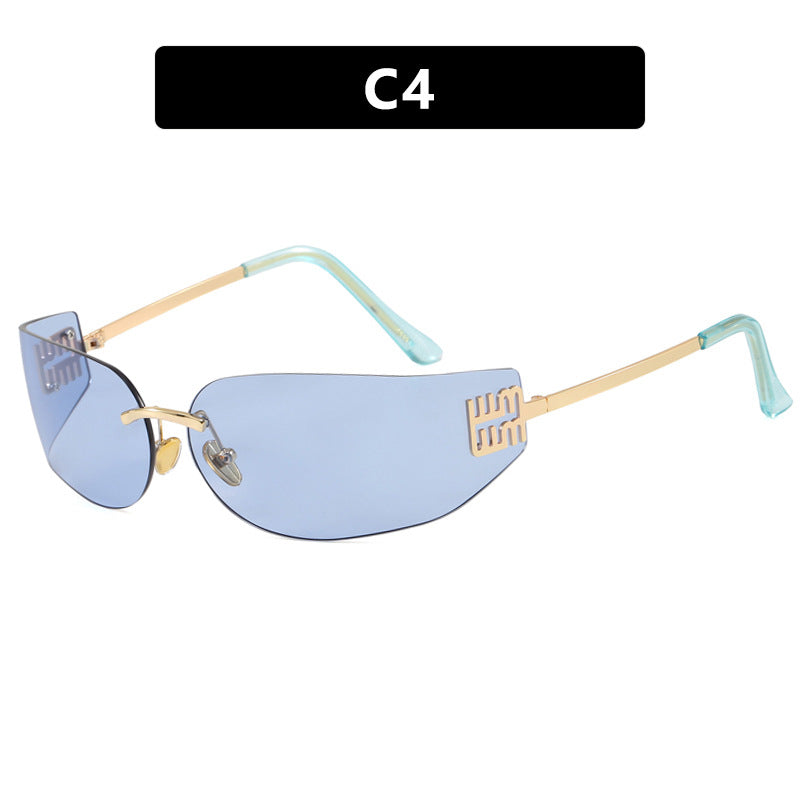 Women's Futuristic Designer Sunglasses - Unusual Frame, UV Protection, view 10