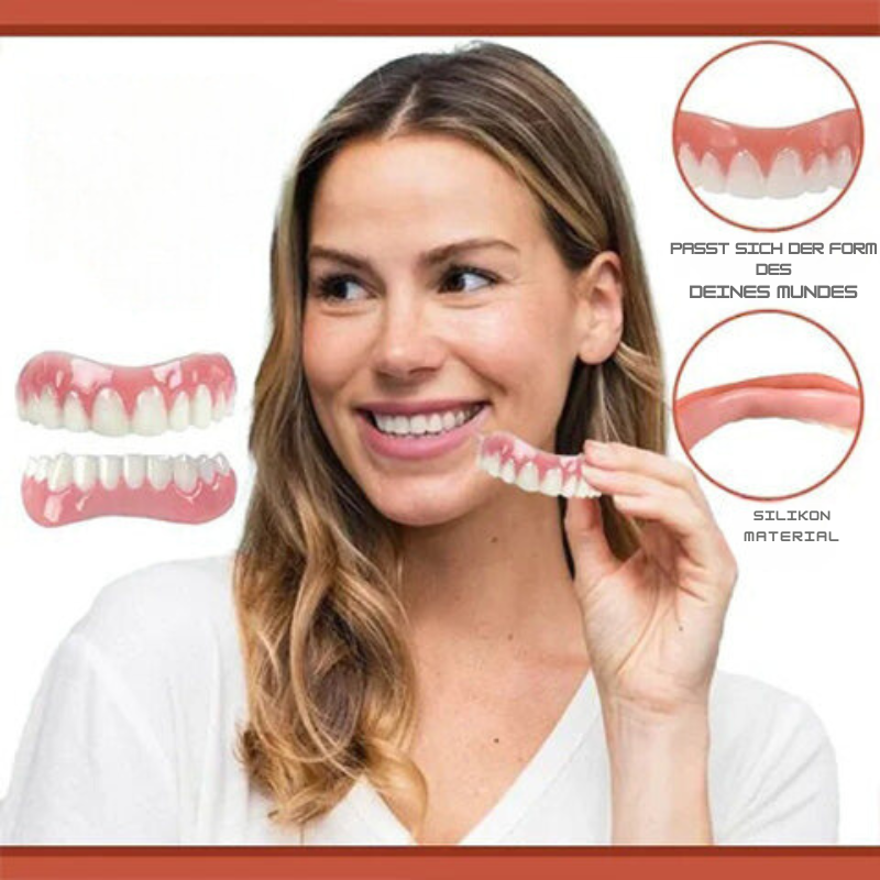 Biocompatible Removable Denture-Style False Teeth Set - 9 cm Size, view 2