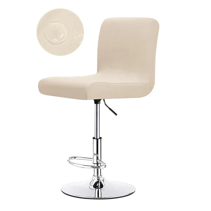 Barstool Stretch Cover - Polyester Cotton Blend, Flexible Fit, view 6