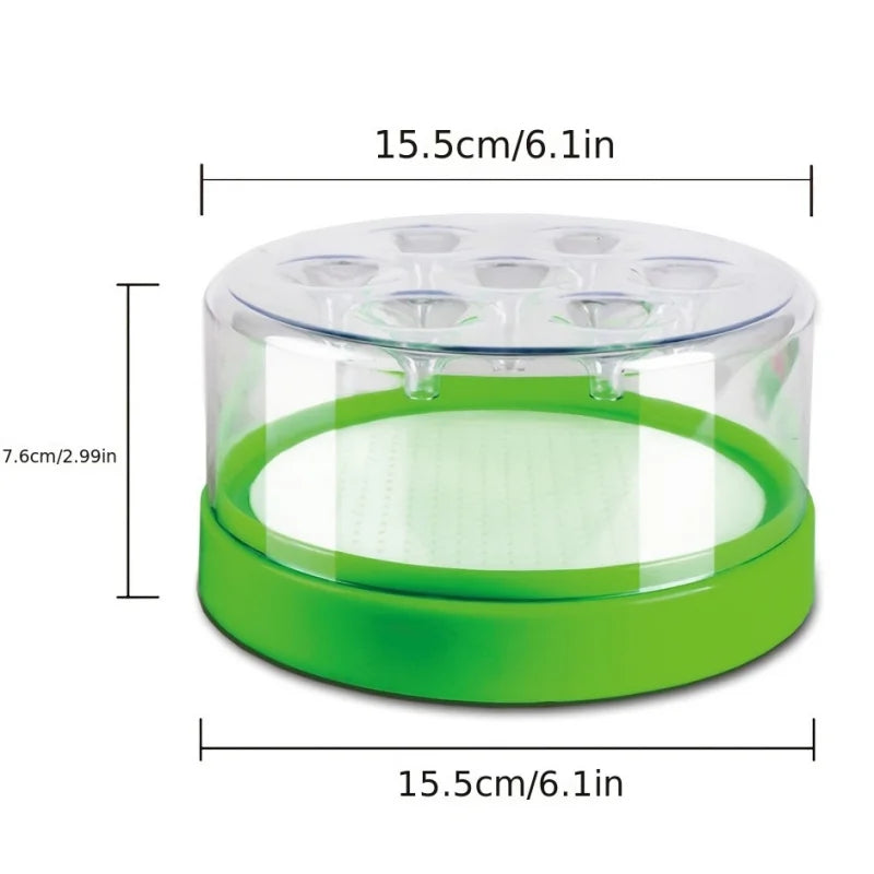 Reusable Fly Trap for Garden and Kitchen - 7 Entrances, Plastic & Metal Mesh, view 2