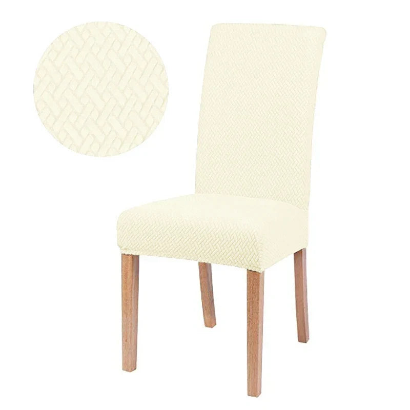 Elastic Jacquard Chair Cover - Thick Padded, Washable, 50x60x15cm, view 13