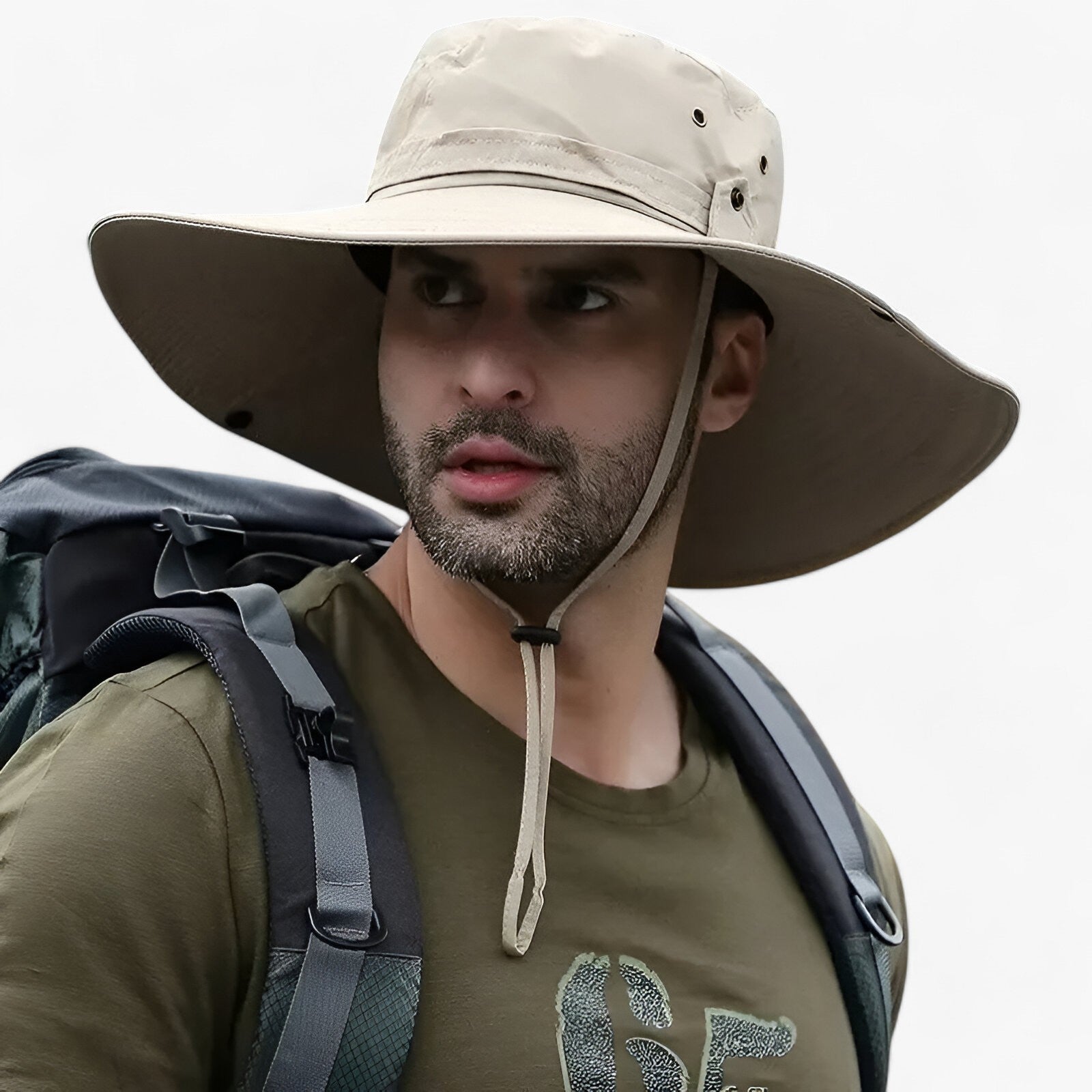 UV Protection Outdoor Hat for Hiking, Camping, Fishing - Breathable, Lightweight, view 2