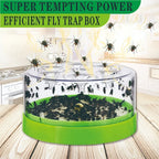 Reusable Fly Trap for Garden and Kitchen - 7 Entrances, Plastic & Metal Mesh
