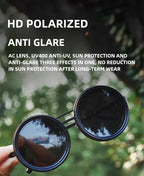 Polarized Circular Sunglasses for Travel and Sports - UV400, Adjustable Dimming, view 7