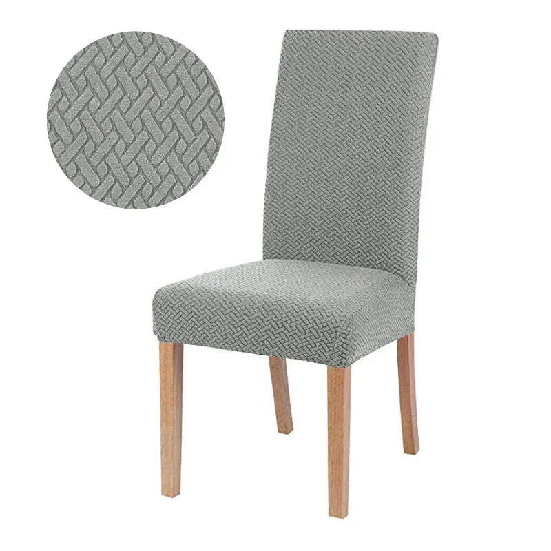 Elastic Jacquard Chair Cover - Thick Padded, Washable, 50x60x15cm, view 11