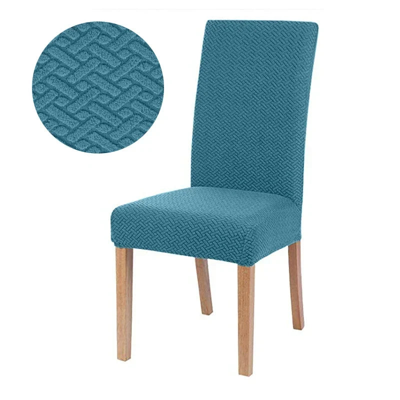 Elastic Jacquard Chair Cover - Thick Padded, Washable, 50x60x15cm, view 6