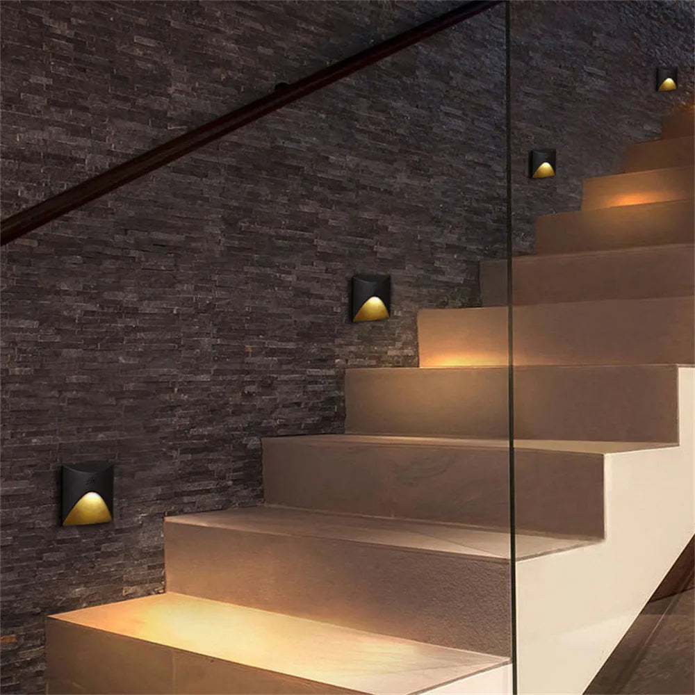 Waterproof IP65 LED Recessed Wall Lamp for Outdoor Stairs, Balcony, 3W, Aluminium, view 6