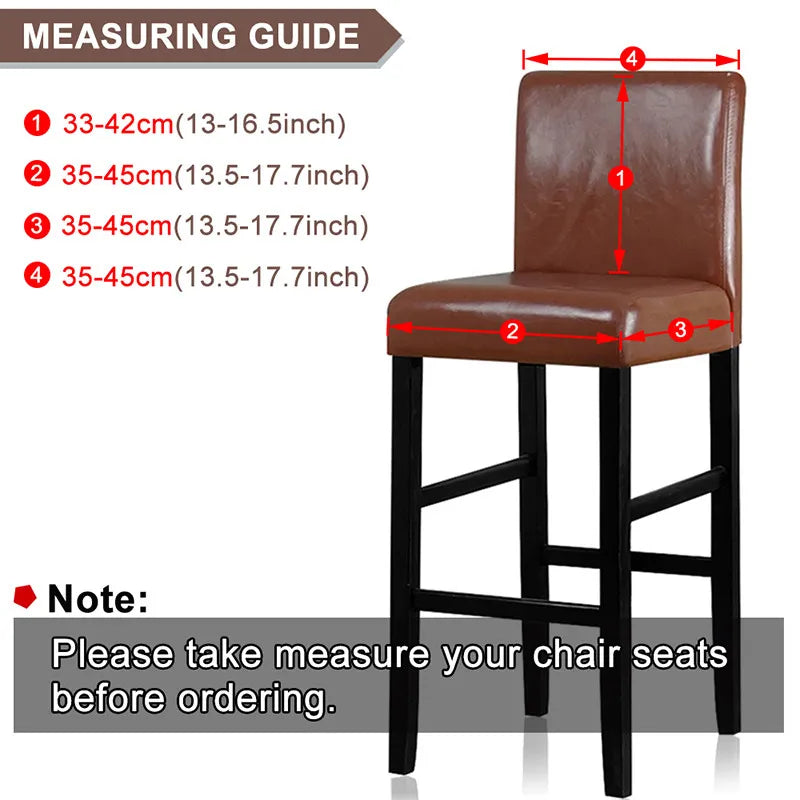 Barstool Stretch Cover - Polyester Cotton Blend, Flexible Fit, view 13