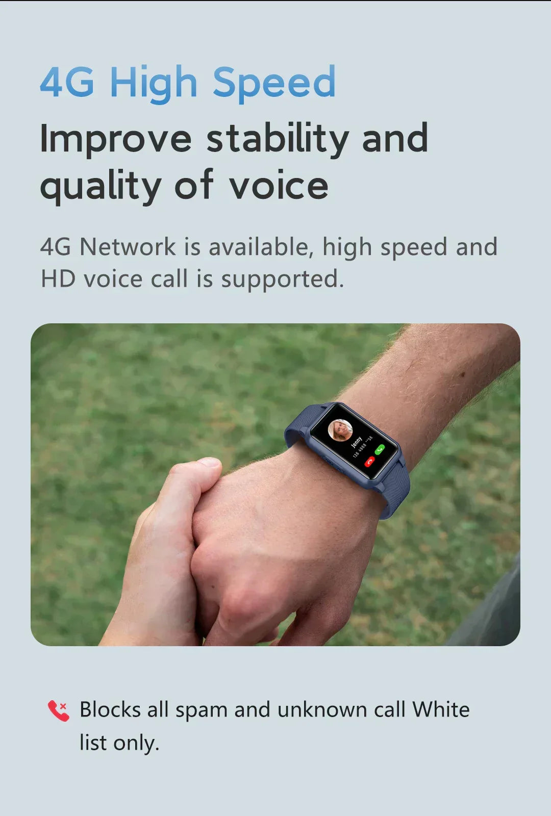 Senior Safety Watch with Fall Detection and GPS - 4G, IP67 Water Resistant, view 4