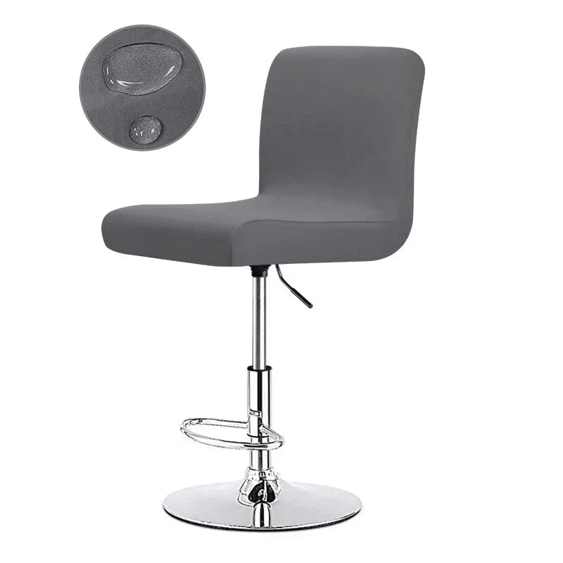 Barstool Stretch Cover - Polyester Cotton Blend, Flexible Fit, view 3