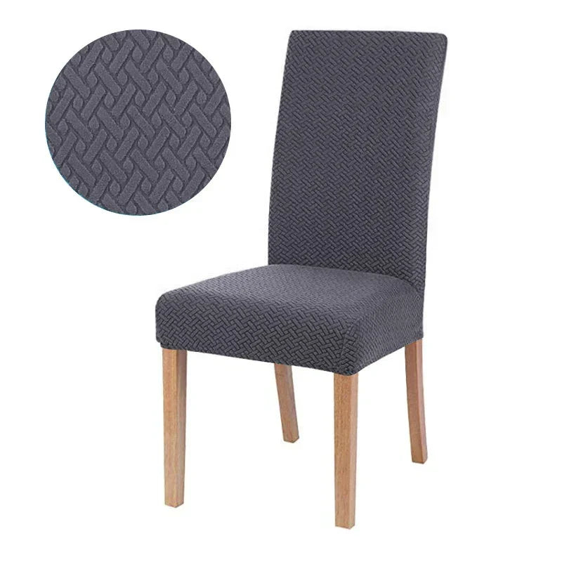 Elastic Jacquard Chair Cover - Thick Padded, Washable, 50x60x15cm, view 7