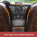 Stretchable Car Seat Divider and Storage Net with Pet Barrier - Mesh, 9.86 in