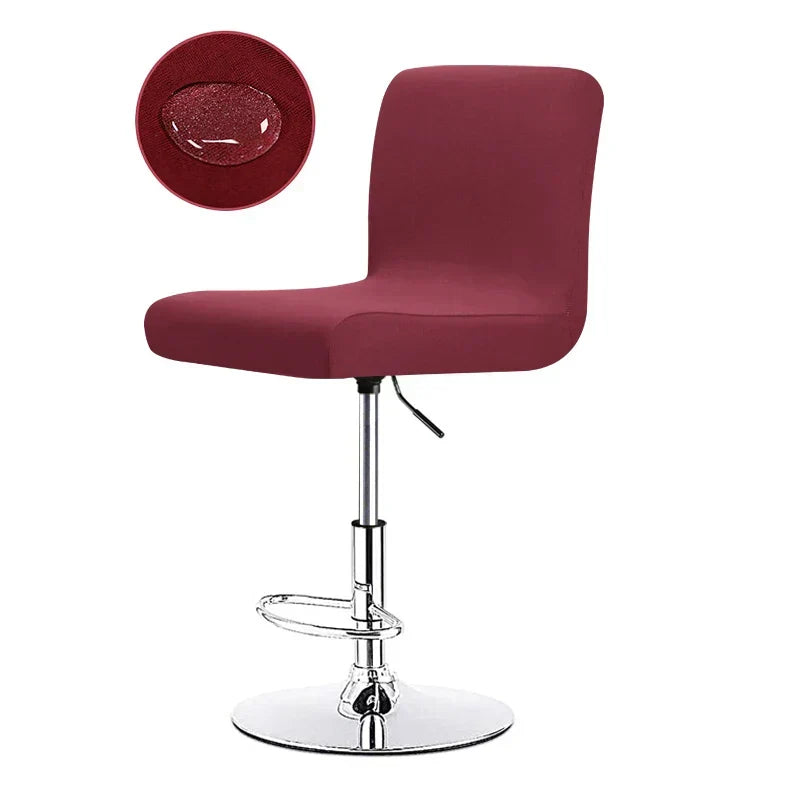Barstool Stretch Cover - Polyester Cotton Blend, Flexible Fit, view 9
