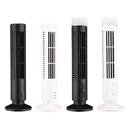 Compact Bladeless LED Air Cooler - Adjustable Speeds, 12 Inch, view 3
