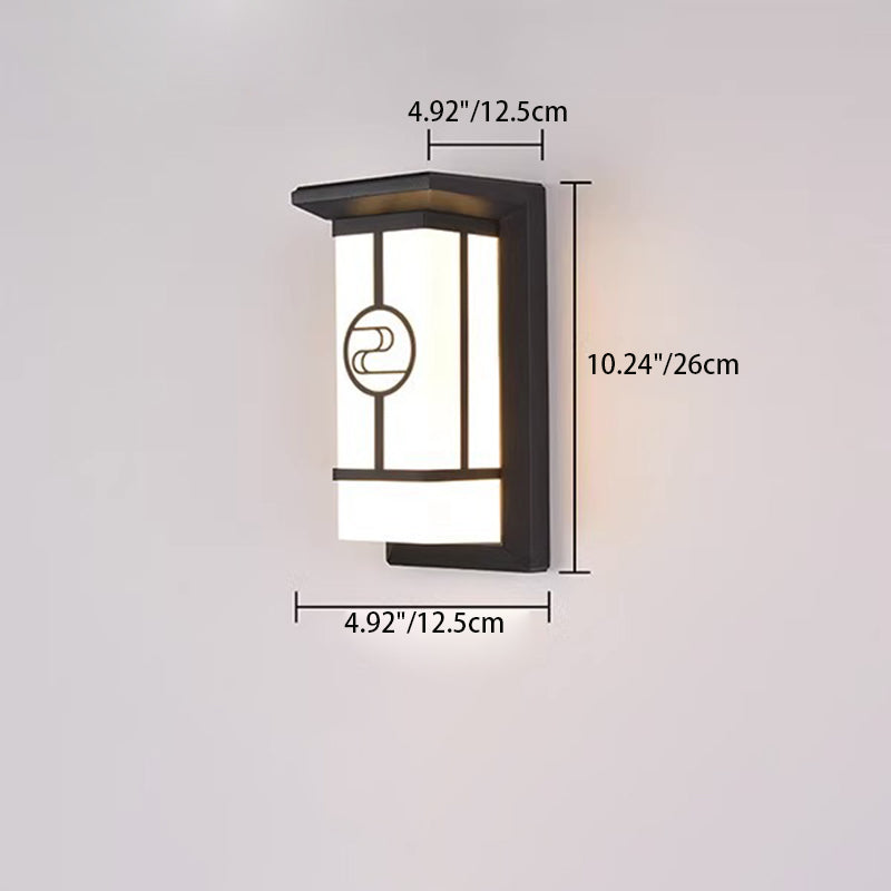 Modern Industrial Outdoor Wall Sconce Lamp - Aluminium Acrylic, LED, view 3