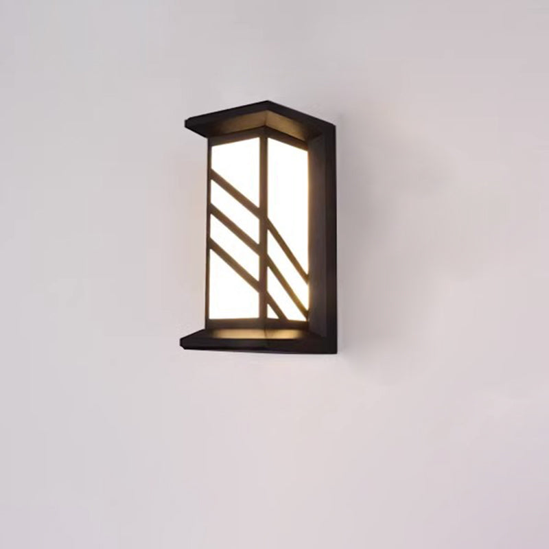 Modern Industrial Outdoor Wall Sconce Lamp - Aluminium Acrylic, LED, view 15
