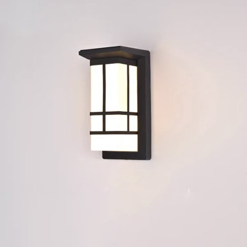 Modern Industrial Outdoor Wall Sconce Lamp - Aluminium Acrylic, LED, view 16