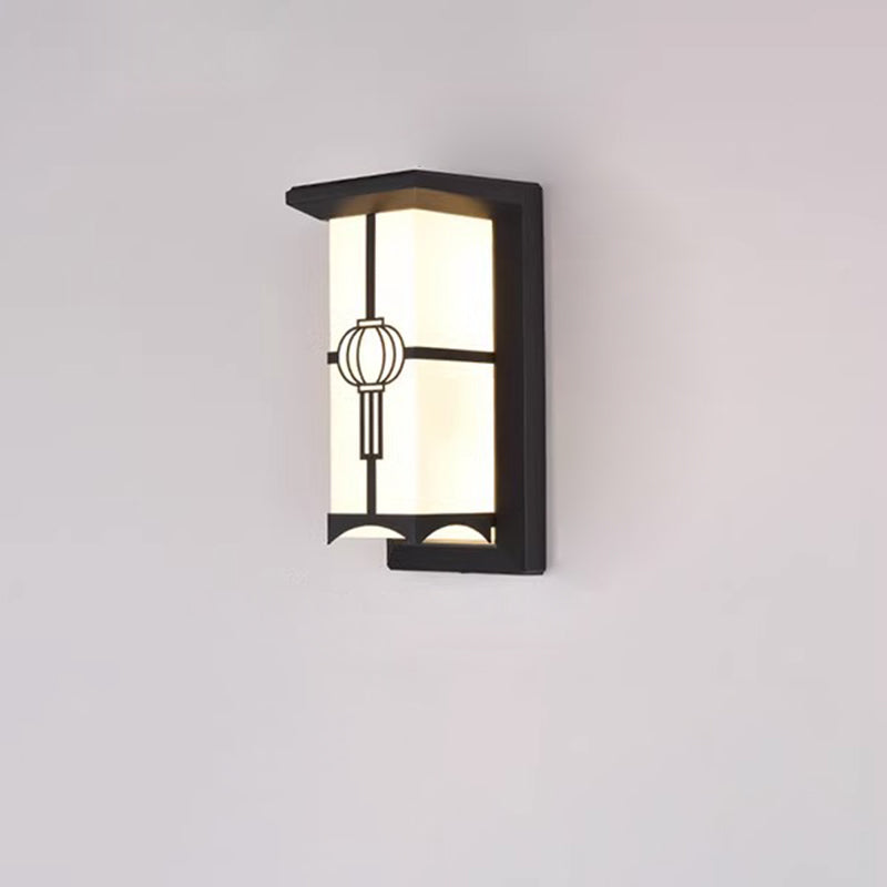 Modern Industrial Outdoor Wall Sconce Lamp - Aluminium Acrylic, LED, view 11