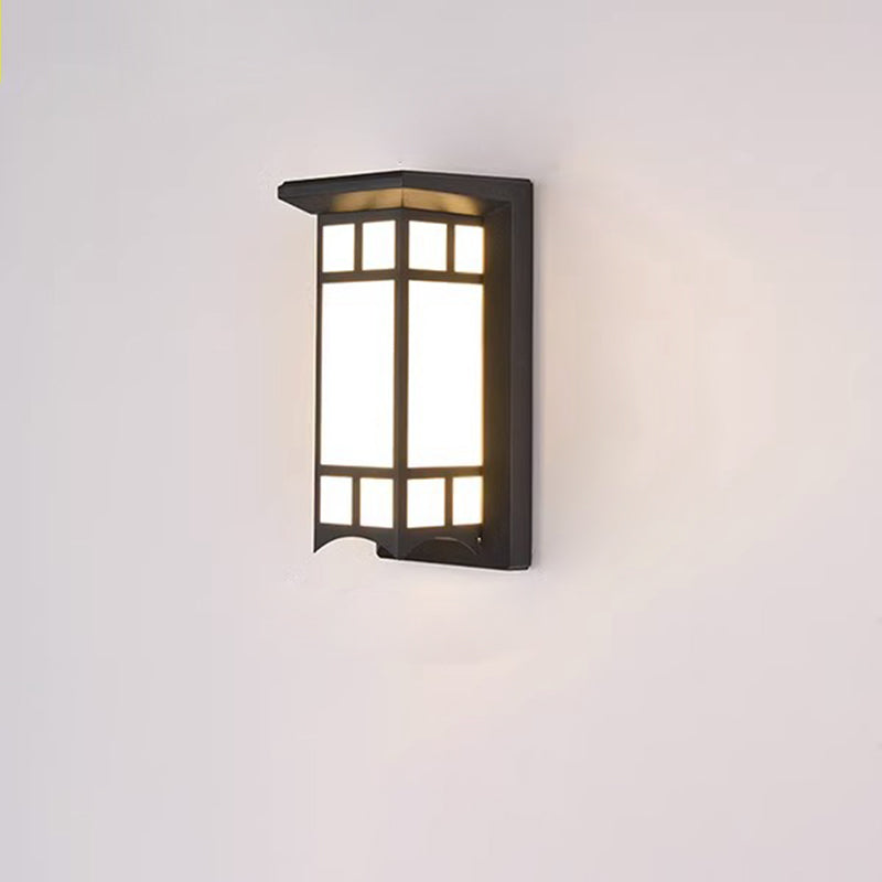 Modern Industrial Outdoor Wall Sconce Lamp - Aluminium Acrylic, LED, view 12