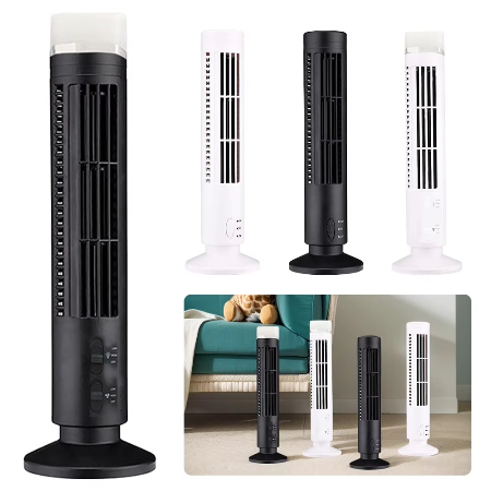 Compact Bladeless LED Air Cooler - Adjustable Speeds, 12 Inch, view 4