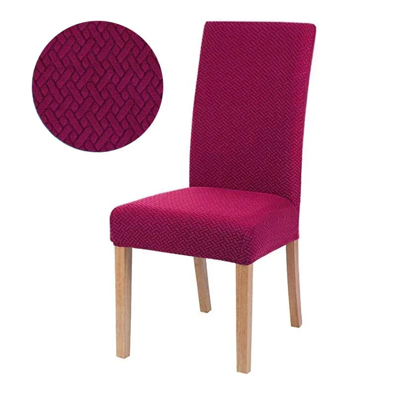 Elastic Jacquard Chair Cover - Thick Padded, Washable, 50x60x15cm, view 15