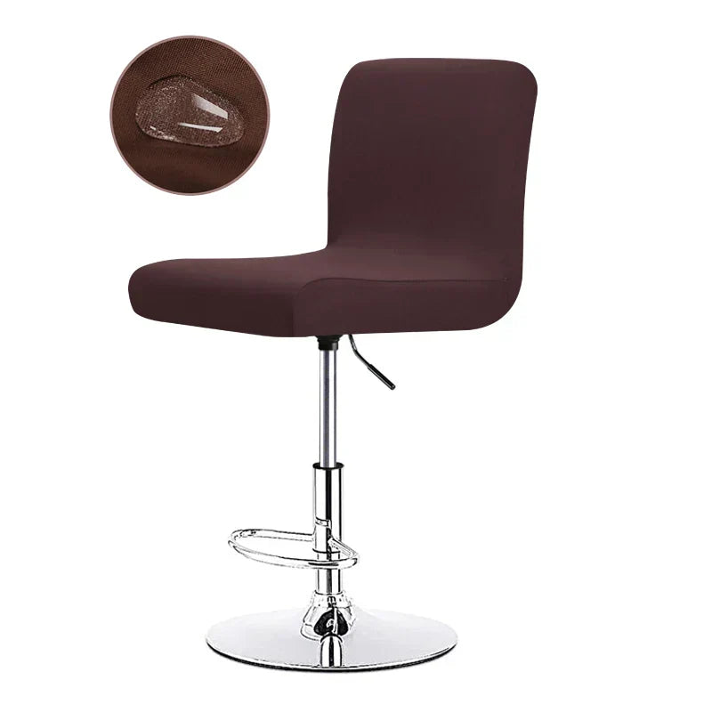 Barstool Stretch Cover - Polyester Cotton Blend, Flexible Fit, view 2