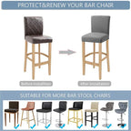 Barstool Stretch Cover - Polyester Cotton Blend, Flexible Fit, view 16