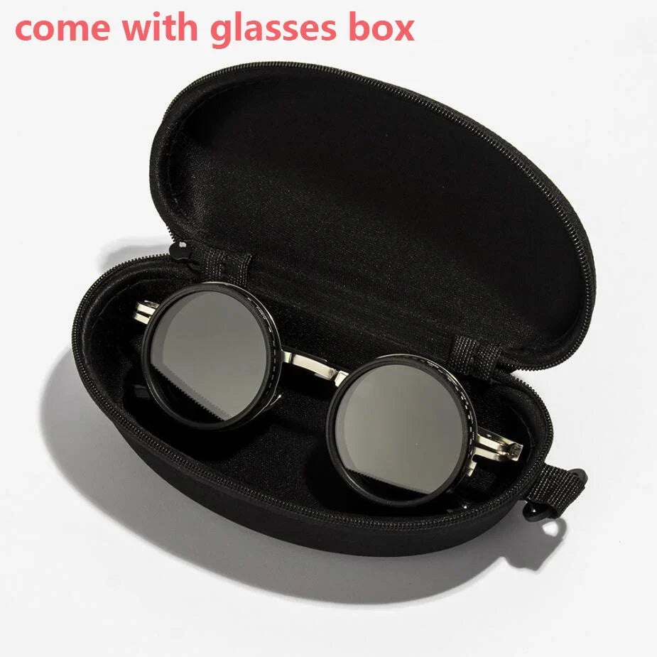 Polarized Circular Sunglasses for Travel and Sports - UV400, Adjustable Dimming, view 16