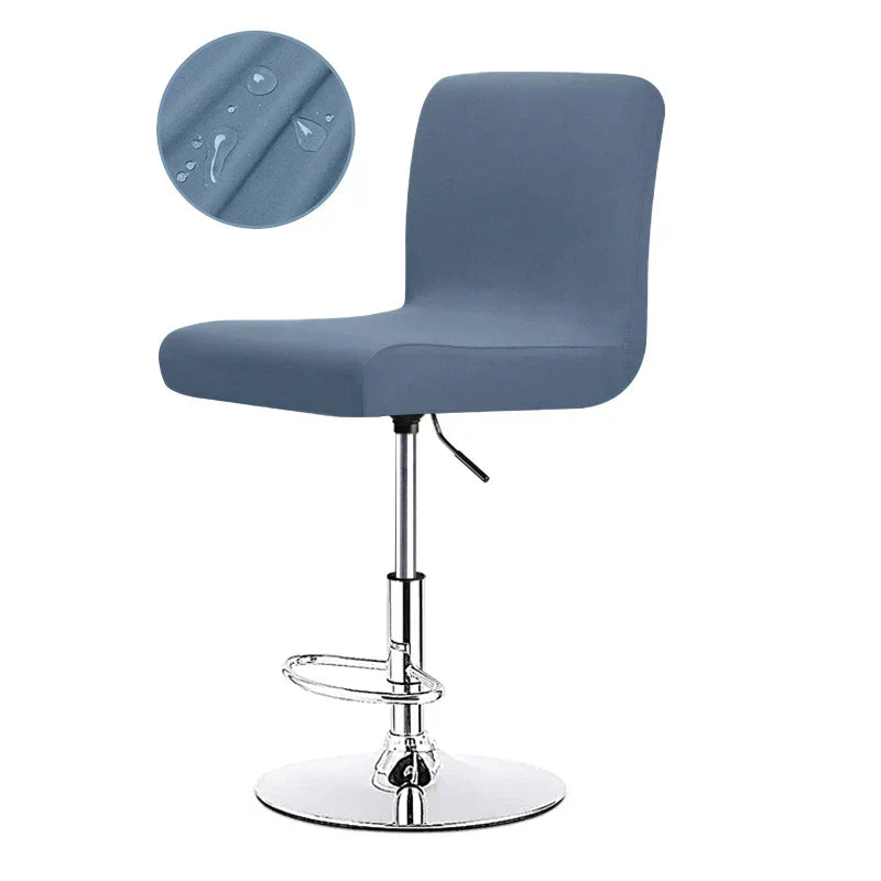 Barstool Stretch Cover - Polyester Cotton Blend, Flexible Fit, view 4
