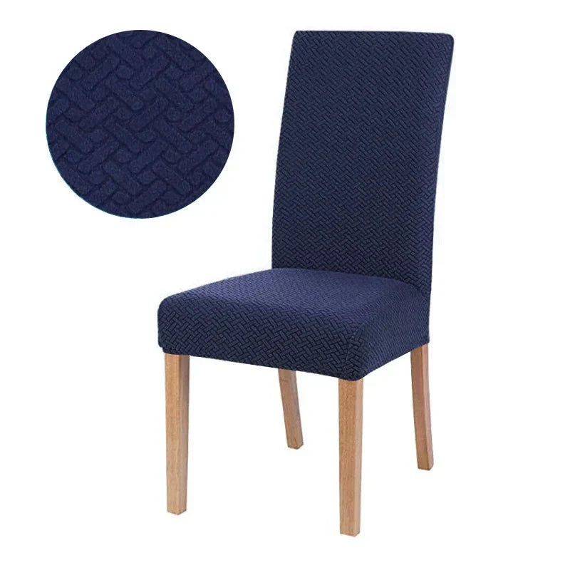 Elastic Jacquard Chair Cover - Thick Padded, Washable, 50x60x15cm