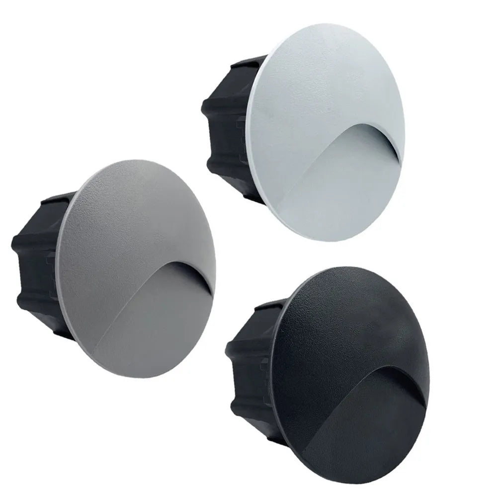 Waterproof IP65 LED Recessed Wall Lamp for Outdoor Stairs, Balcony, 3W, Aluminium, view 2
