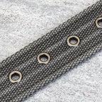 Men’s Canvas Belt - Adjustable Striped Waistband, 120-140 cm, 3.8 cm Wide, view 2