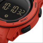 Waterproof Military Pedometer Digital Watch - Resin Case, Rubber Band, view 14