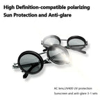 Polarized Circular Sunglasses for Travel and Sports - UV400, Adjustable Dimming, view 12