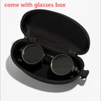 Polarized Circular Sunglasses for Travel and Sports - UV400, Adjustable Dimming, view 15