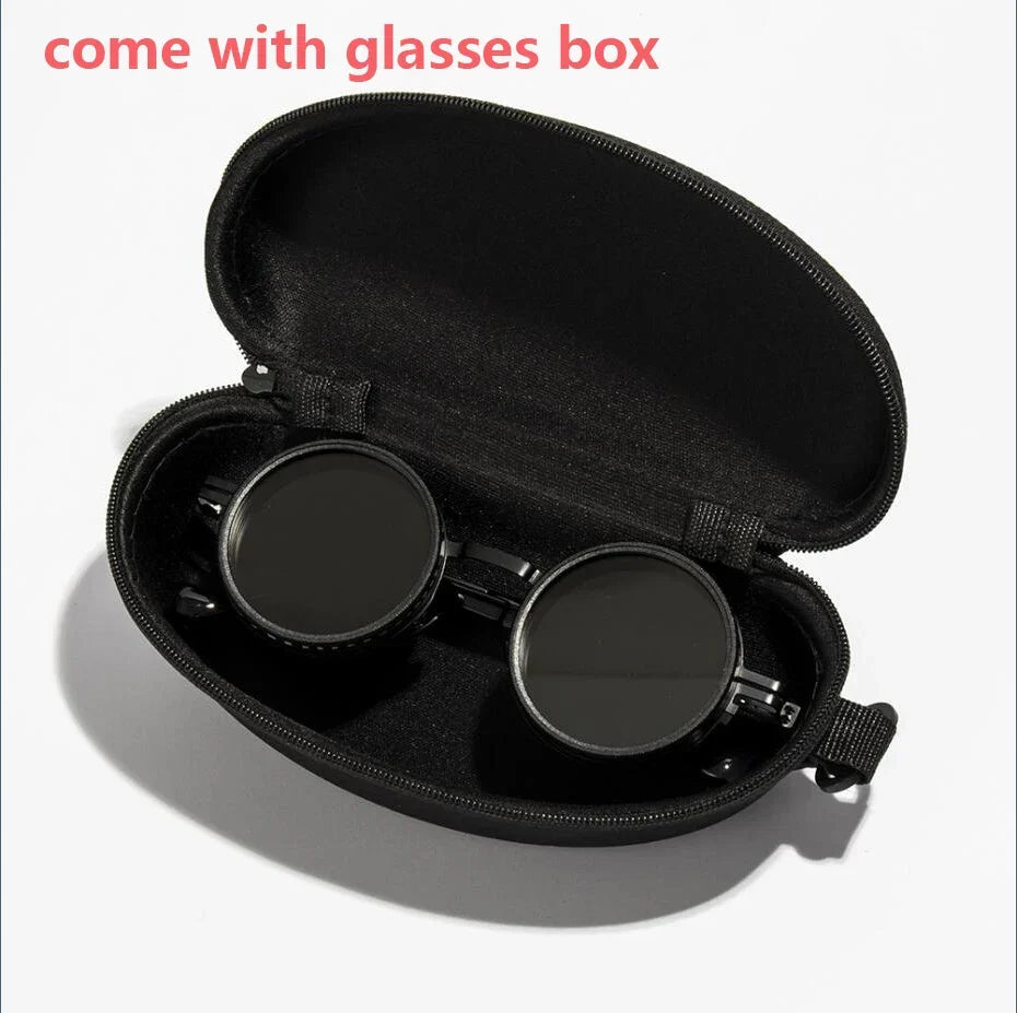 Polarized Circular Sunglasses for Travel and Sports - UV400, Adjustable Dimming, view 15