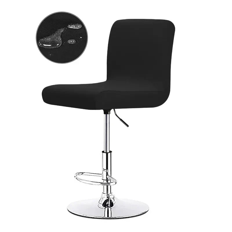 Barstool Stretch Cover - Polyester Cotton Blend, Flexible Fit