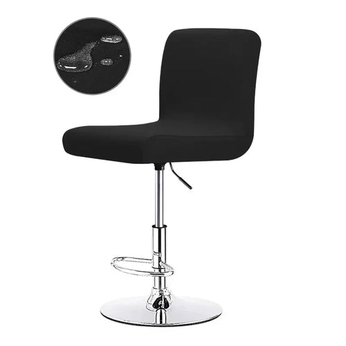 Barstool Stretch Cover - Polyester Cotton Blend, Flexible Fit