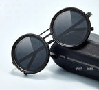 Polarized Circular Sunglasses for Travel and Sports - UV400, Adjustable Dimming, view 13