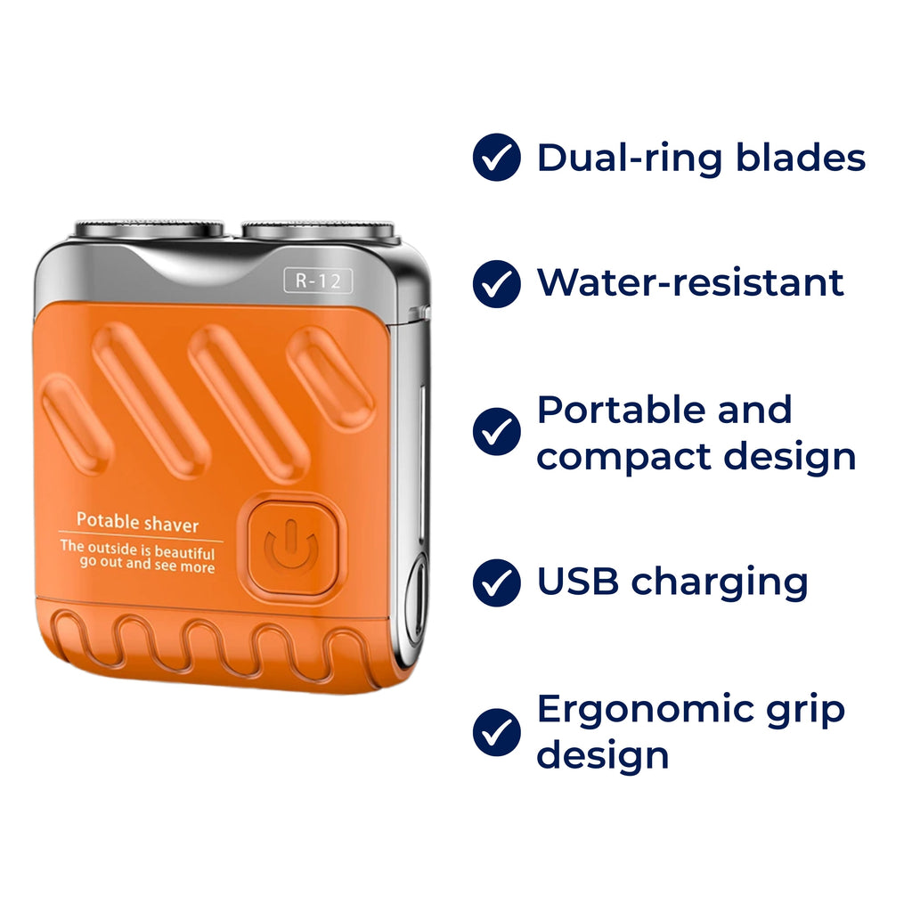 Rotary Electric Shaver for Men - Dual-Ring Blades, Water-Resistant, view 5
