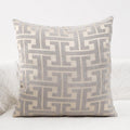Maze Pattern Cushion Cover - Chenille Woven Fabric, 18" or 20", view 4