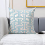 Maze Pattern Cushion Cover - Chenille Woven Fabric, 18" or 20", view 5