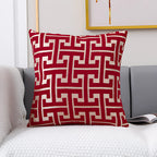 Maze Pattern Cushion Cover - Chenille Woven Fabric, 18" or 20", view 7